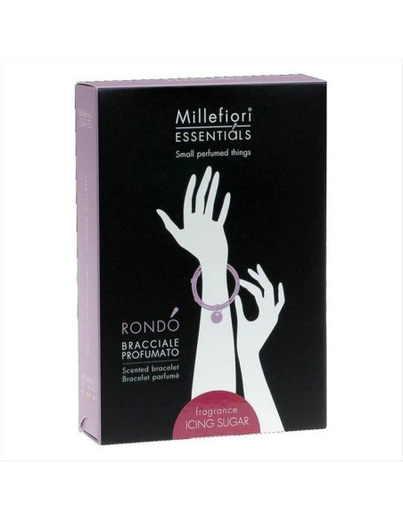 MILLEFIORI BRACCIALETTO 4 FILI IN GOMMA PROFUMATA - ICING SUGAR