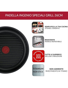 LAGOSTINA BISTECCHIERA ANTIADERENTE Ø 26 CM - INGENIO... 2