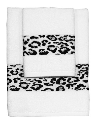 CA' D'ORO SET 2 ASCIUGAMANI IN SPUGNA DI COTONE...