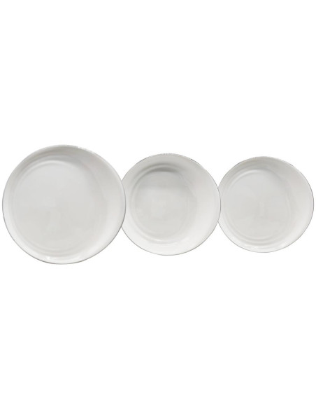 ANDREA FONTEBASSO SERVIZIO PIATTI 55 PEZZI - EGO LEAF PLATINO