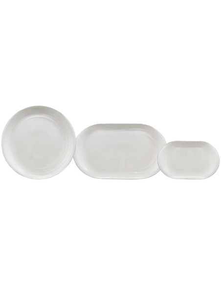 ANDREA FONTEBASSO SERVIZIO PIATTI 55 PEZZI - EGO LEAF PLATINO