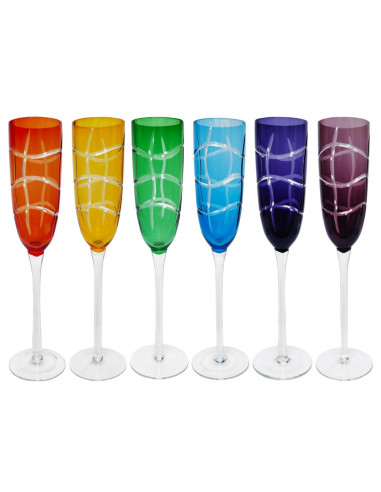 ANDREA FONTEBASSO SET 6 CALICI FLUTE 20 CL -...