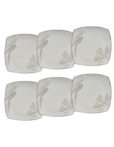 ANDREA FONTEBASSO SET 6 PIATTI DESSERT 20 X 20...
