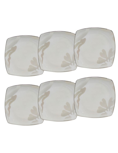 ANDREA FONTEBASSO SET 6 PIATTI DESSERT 20 X 20 CM - ENERGY ICE