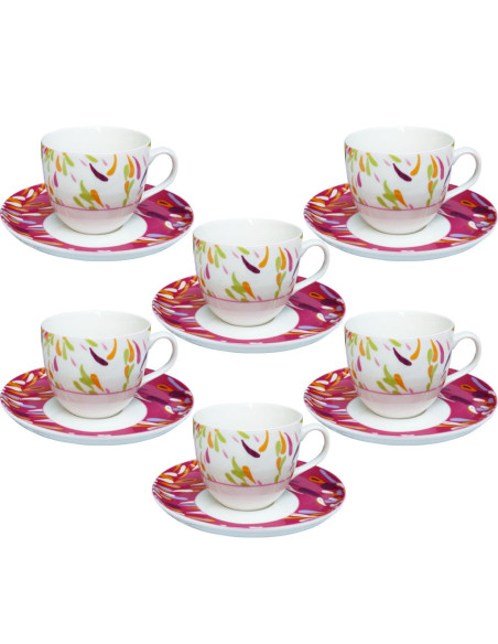 ANDREA FONTEBASSO SET 6 TAZZE THE CON PIATTINO 25 CL - FONTAINES