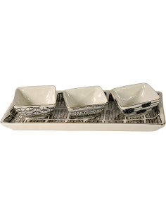 ANDREA FONTEBASSO SET ANTIPASTIERA 3 CIOTOLE SU VASSOIO... 2