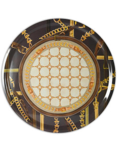 BACI MILANO VASSOIO ROTONDO 40 CM - HORSES