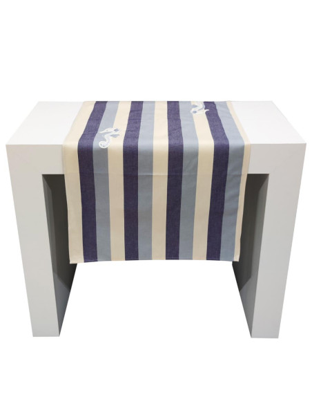 COLLEZIONI LUCIA RUNNER 56 X 126 CM RICAMATO CON 2 TOVAGLIOLI