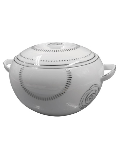 DANKOTUWA SERVIZIO PIATTI ELEGANTE 107 PEZZI - LUCE PLATINO