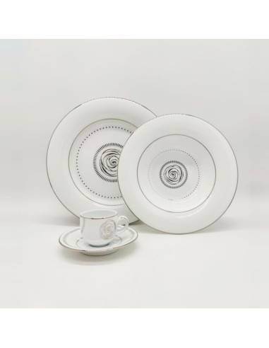 DANKOTUWA SERVIZIO PIATTI ELEGANTE 107 PEZZI -...