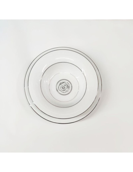 DANKOTUWA SERVIZIO PIATTI ELEGANTE 107 PEZZI - LUCE PLATINO