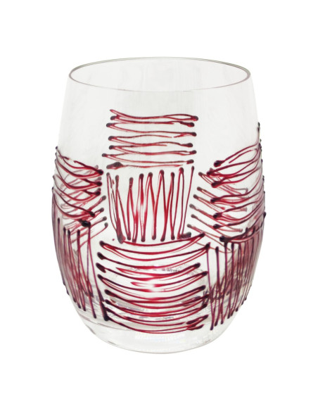 DIESSETTI SET 6 BICCHIERI ACQUA 34 CL - GEOMETRIC