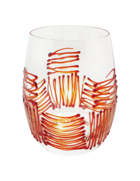 DIESSETTI SET 6 BICCHIERI ACQUA 34 CL - GEOMETRIC