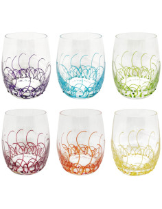 DIESSETTI SET 6 BICCHIERI ACQUA 34 CL - KORAL