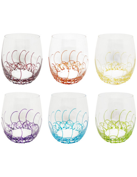 DIESSETTI SET 6 BICCHIERI ACQUA 41 CL - KORAL