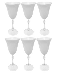 DIESSETTI SET 6 CALICI ACQUA IN CRISTALLO 300 ML - VANESSA