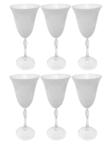 DIESSETTI SET 6 CALICI ACQUA IN CRISTALLO 300...