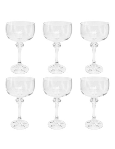 DIESSETTI SET 6 CALICI CHAMPAGNE IN VETRO 20 CL...