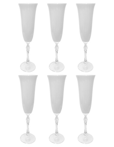 DIESSETTI SET 6 CALICI FLUT IN CRISTALLO 190 ML...