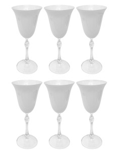 DIESSETTI SET 6 CALICI VINO IN CRISTALLO 240 ML - VANESSA