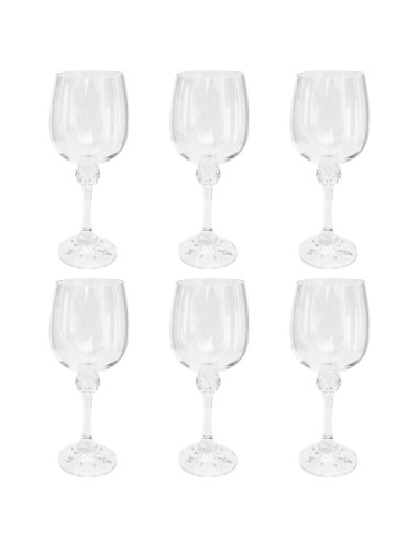 DIESSETTI SET 6 CALICI VINO IN VETRO 23 CL - JULIA