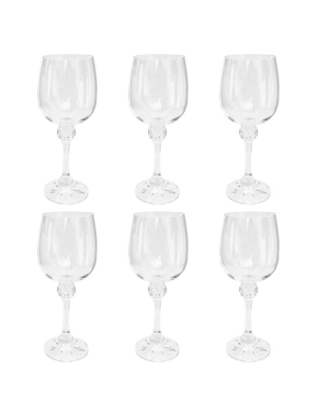 DIESSETTI SET 6 CALICI VINO IN VETRO 23 CL - JULIA