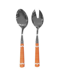 DOMUS & DESIGN SET 2 POSATE A SERVIRE - ZIG ZAG