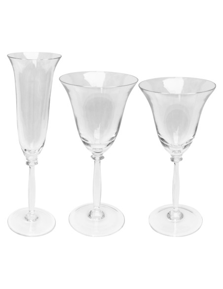 IMPERTATORE SERVIZIO CALICI IN CRISTALLO 36 PEZZI