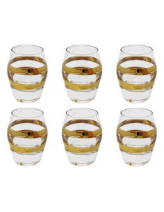 INFINITY SET 6 BICCHIERI LIQUORE 7 CL - VINTAGE GOLD