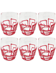 IVAT SET 6 BICCHIERI ACQUA IN VETRO 30 CL - MENU 2