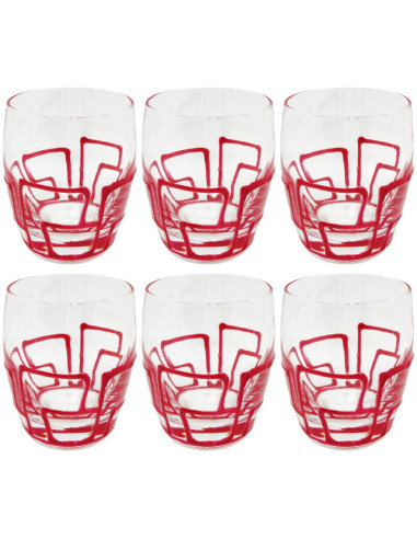 IVAT SET 6 BICCHIERI ACQUA IN VETRO 30 CL - MENU