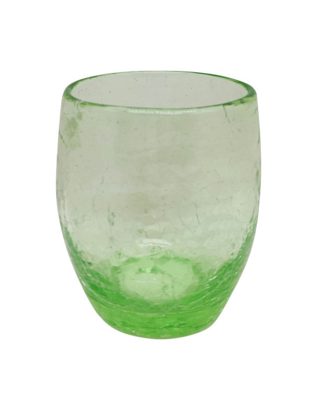 IVAT SET 6 BICCHIERI VINO 29 CL IN VETRO - ICE ROSSO CRAQUELE