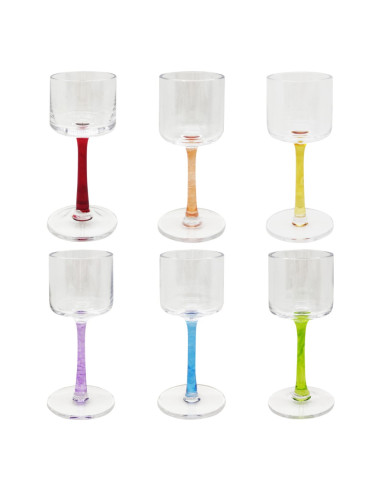 IVAT SET 6 CALICI LIQUORE 5 CL IN VETRO - SAMBA