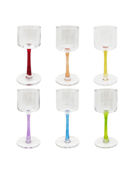 IVAT SET 6 CALICI LIQUORE 5 CL IN VETRO - SAMBA