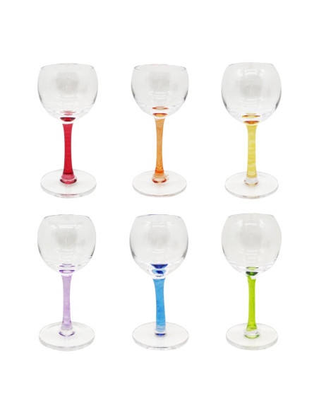 IVAT SET 6 CALICI LIQUORE 5 CL IN VETRO - TANGO