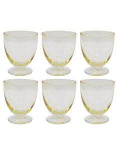 LA PASCA SET 12 CALICI VINO 30 CL - AMBRA