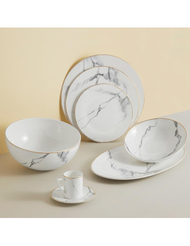 LIVELLARA SERVIZIO DI PIATTI 45 PEZZI - RUSKEALA