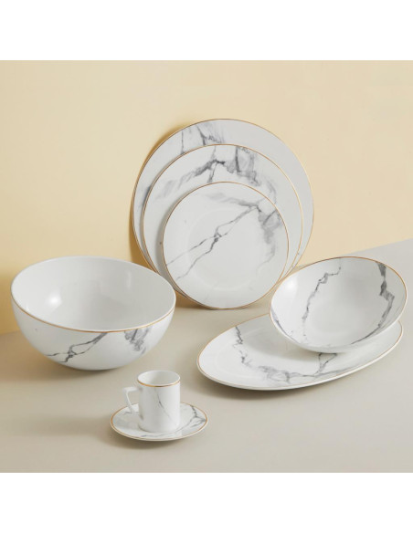 LIVELLARA SERVIZIO DI PIATTI 45 PEZZI - RUSKEALA