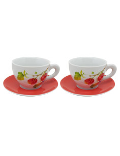 MICHELOTTO SET 2 TAZZE COLAZIONE CON PIATTINO - BOBOLI