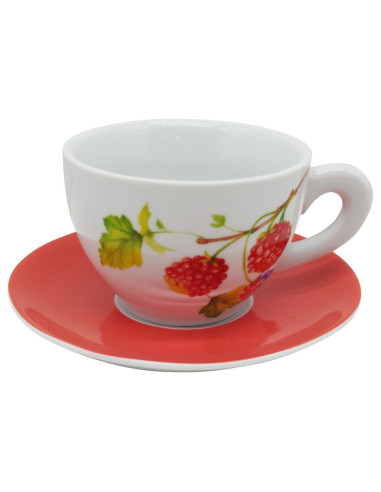 MICHELOTTO SET 2 TAZZE COLAZIONE CON PIATTINO -...