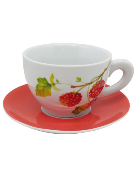MICHELOTTO SET 2 TAZZE COLAZIONE CON PIATTINO - BOBOLI
