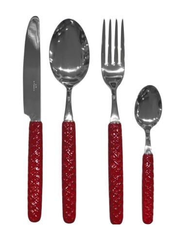 MONDI SERVIZIO POSATE 24 PEZZI IN ACCIAIO - FARM