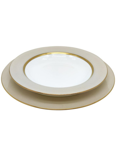 NARUMI SERVIZIO TAVOLA 57 PZ - MESH DIAMOND ORO