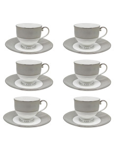 NARUMI SET 6 TAZZE THE - PLATINUM MESH DIAMOND