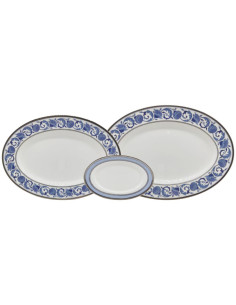 NORITAKE SERVIZIO DI PIATTI 56 PEZZI - SONNET IN BLUE 2