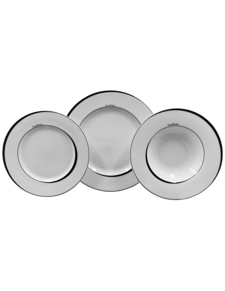 PIERRE CARDIN SERVIZIO PIATTI 55 PEZZI - MOONY BLACK