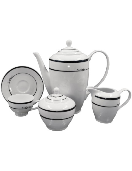 PIERRE CARDIN SERVIZIO PIATTI 55 PEZZI - MOONY BLACK