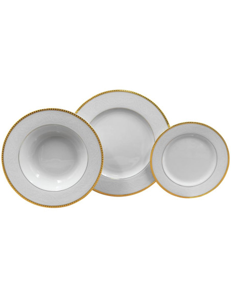 PIERRE CARDIN SERVIZIO PIATTI 56 PEZZI - DORY ORO