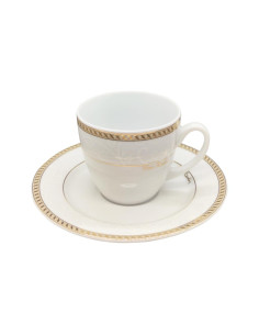 PIERRE CARDIN SET 4 TAZZE THE CON PIATTINO - VALERY ORO 2