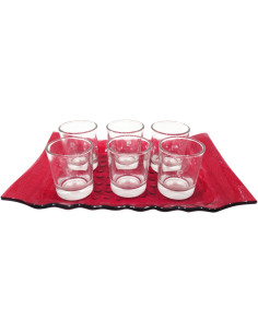 PIERRE CARDIN SET 6 BICCHIERINI LIQUORE E VASSOIO... 2